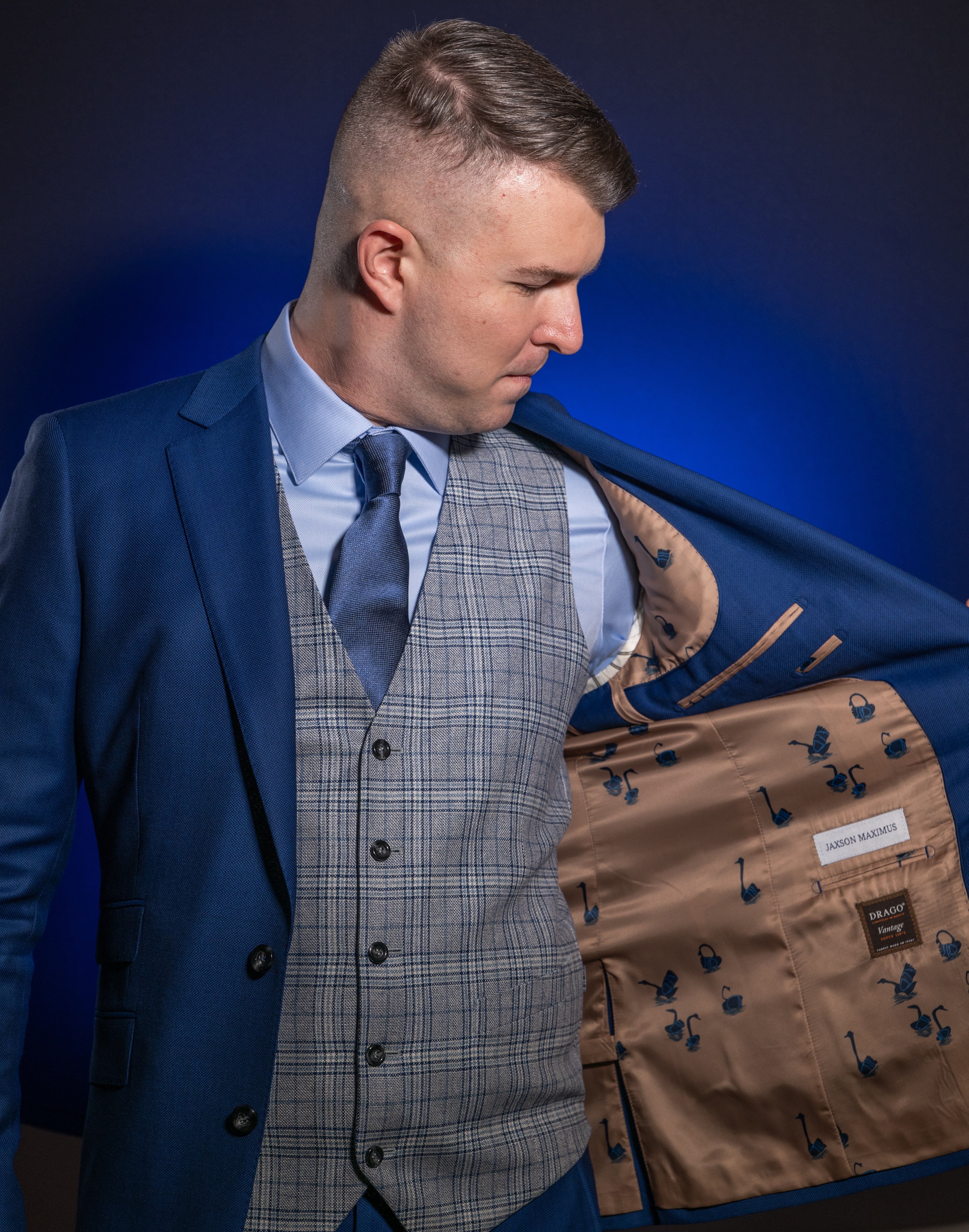 client photo custom suit