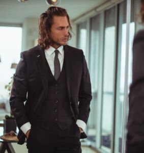 custom three piece suit